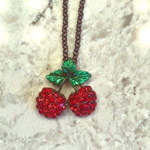 Cherry pin-up/rockabilly necklace